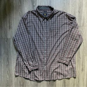 Lee Plaid Long Sleeve Dress Shirt Men’s collared shirts regular fit 4xl